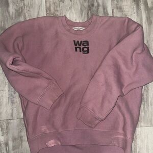 Alexander Wang Dusty Pink Logo Sweatshirt